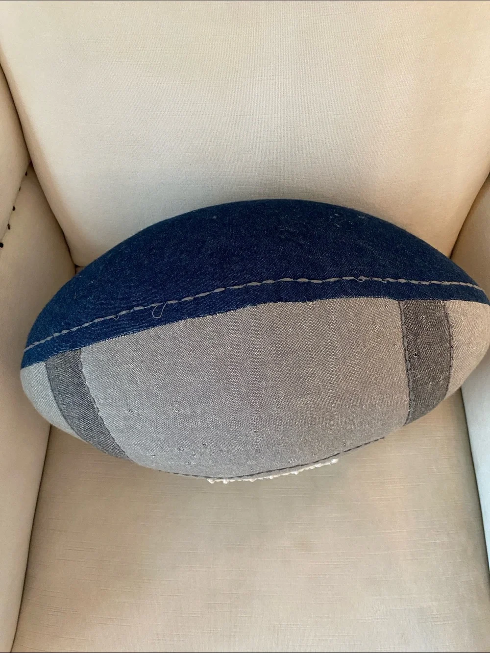Pillowfort Distressed Vintage Style Football Pillow